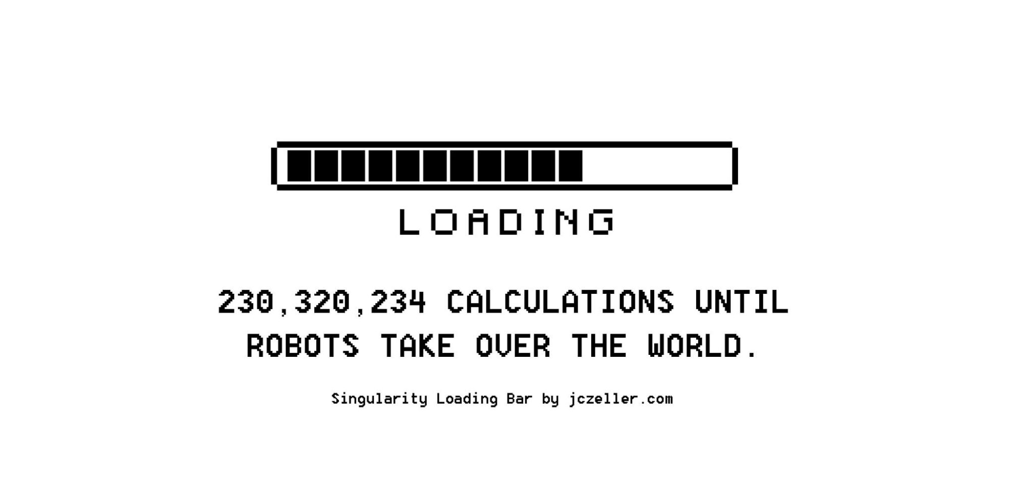 230,320,234 CALCULATIONS UNTIL ROBOTS TAKE OVER THE WORLD