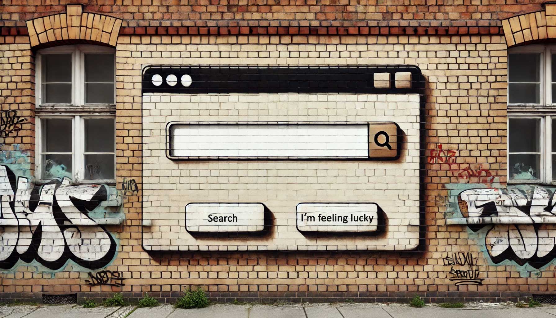 A Graffiti Wall displaying a Search Bar