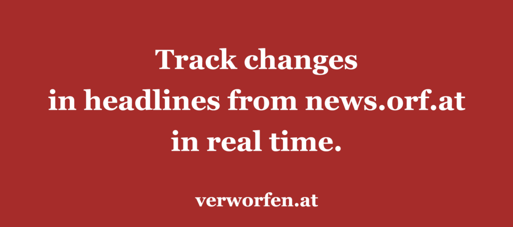 Track changes in headlines in real time